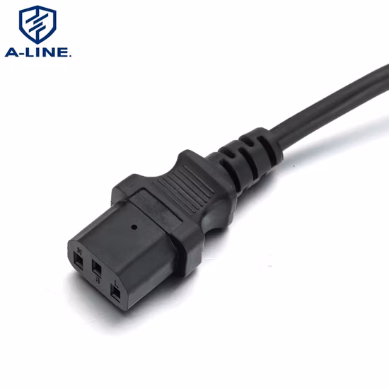 Cable de alimentación de CA americano de 3 pines con conector de dispositivo aprobado por UL C13