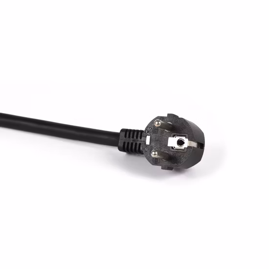 Cable de alimentación de CA con enchufe Schuko Cee7/7 certificado VDE con H03VV